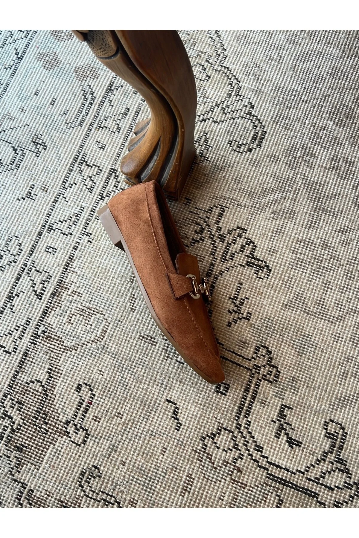 Vizon Kadın Aksesuar Detaylı Loafer