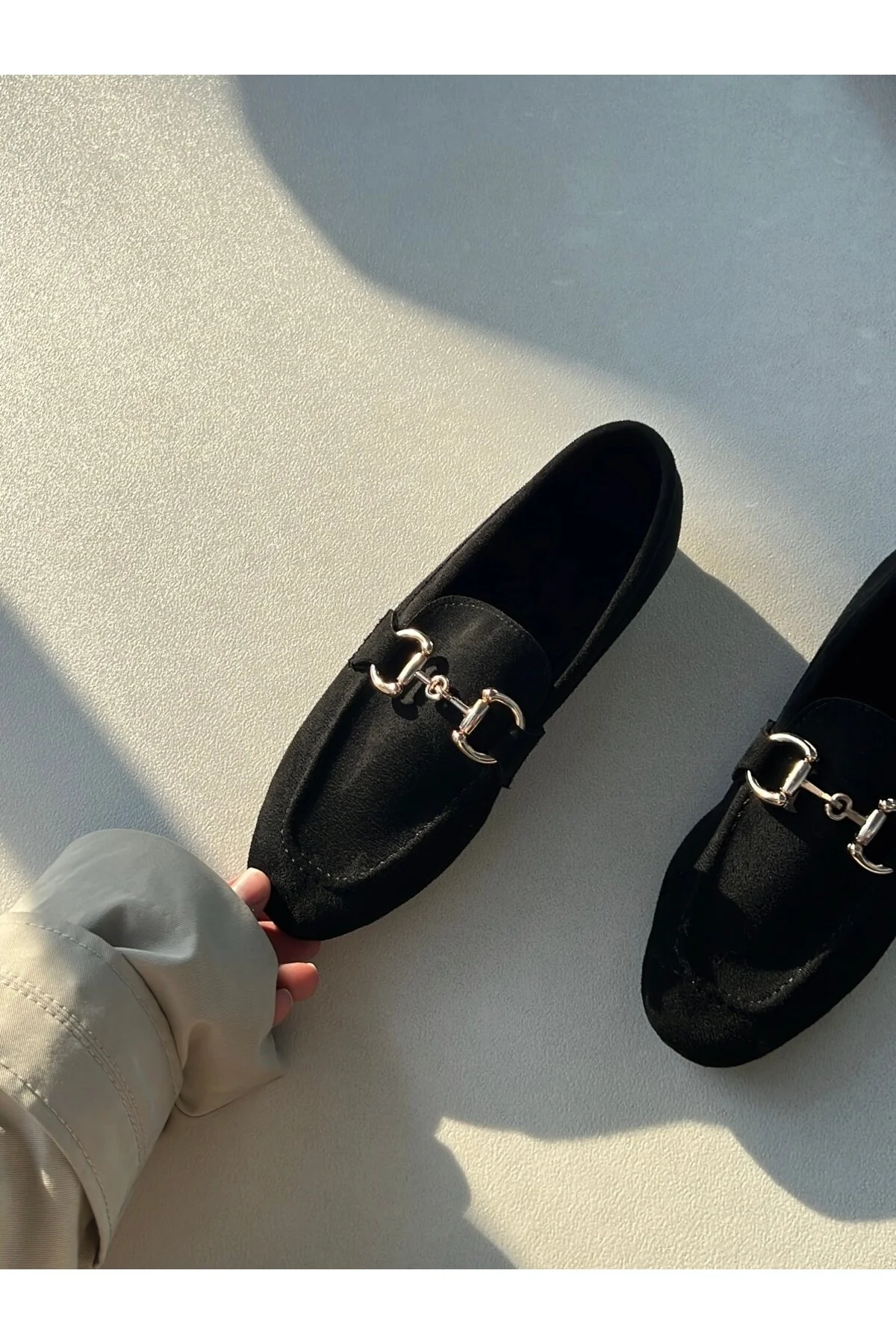 Vizon Kadın Aksesuar Detaylı Loafer
