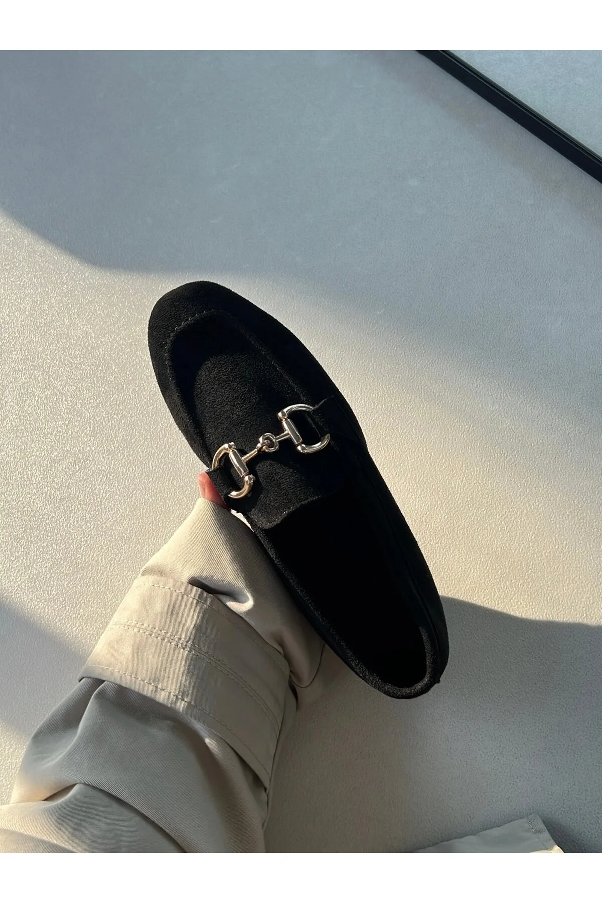 Vizon Kadın Aksesuar Detaylı Loafer