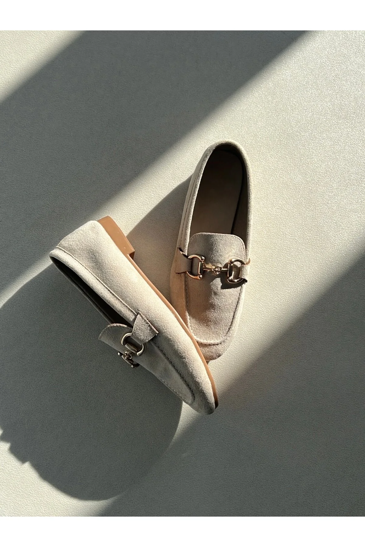 Vizon Kadın Aksesuar Detaylı Loafer