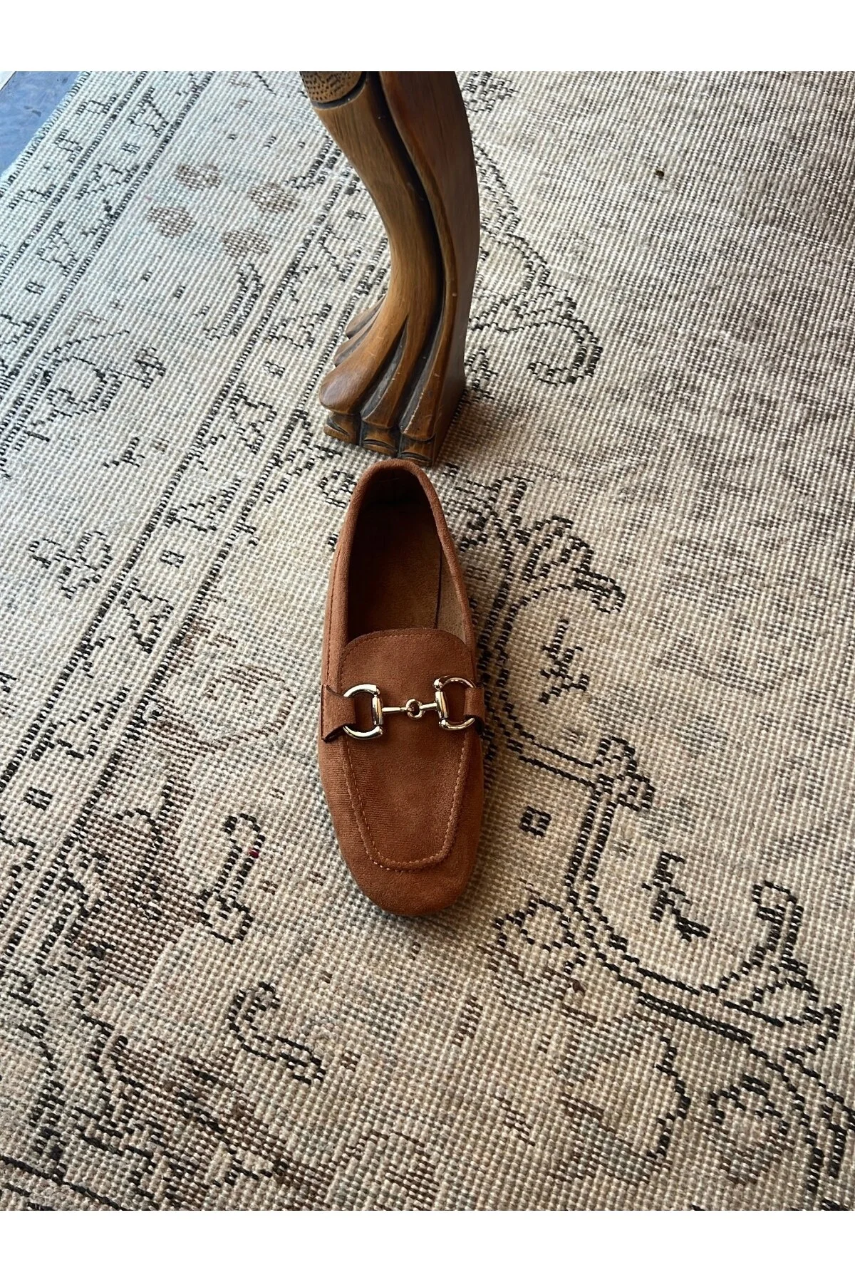 Vizon Kadın Aksesuar Detaylı Loafer