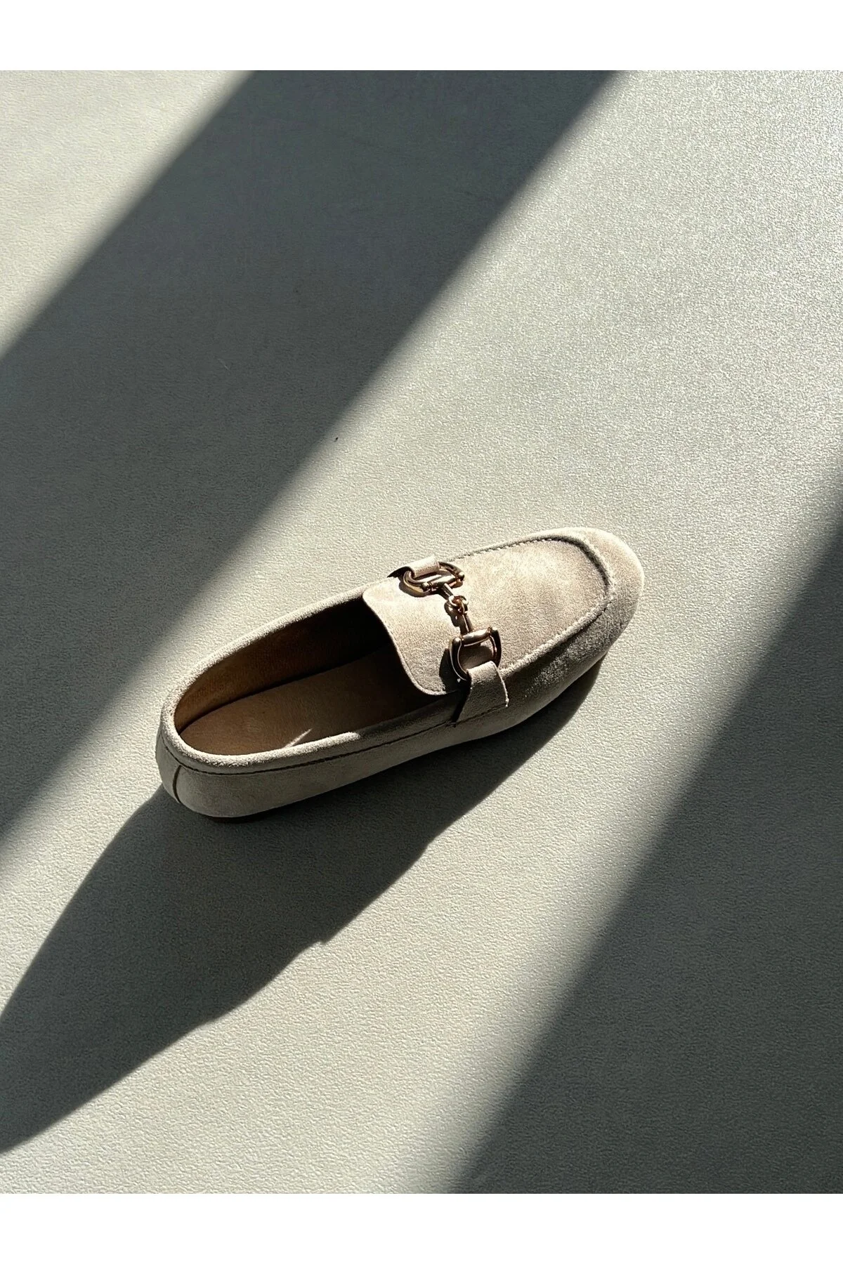 Vizon Kadın Aksesuar Detaylı Loafer